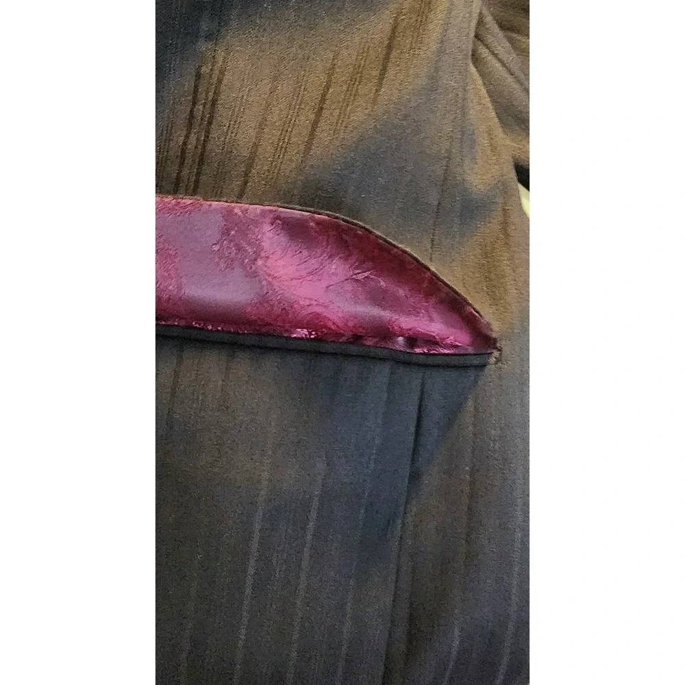Tiglio Super 150's Wool Suit blazer 40R‎ 3 Button Black Jacket businessman